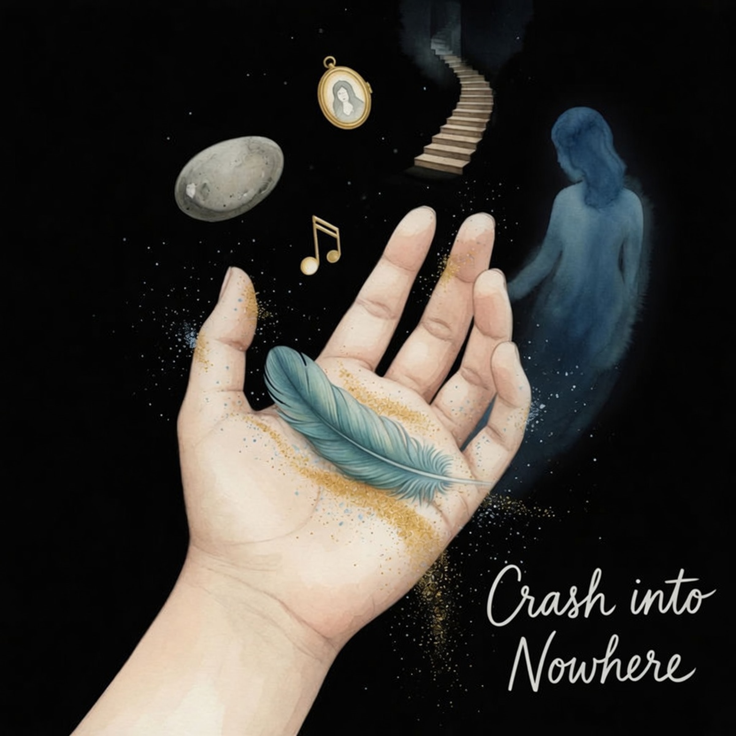 Crash into Nowhere — Grief Eater demo cover hoodie